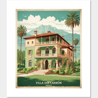 Villa del Carbon Estado de Mexico Vintage Tourism Travel Posters and Art